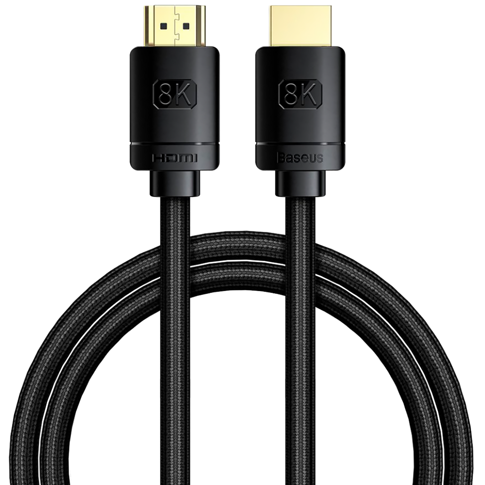 Кабель Baseus High Definition HDMI 8K 2м Чёрный в магазине RentaPhoto.Store